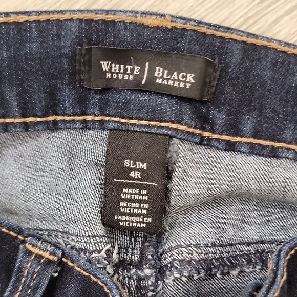 White House Black Market Dark Blue Denim Jeans - Picture 2 of 9